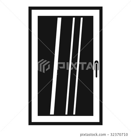 Closed white window icon simple - Stock Illustration [32370710] - PIXTA