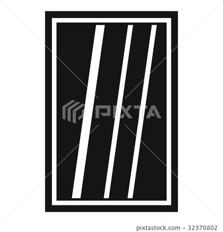 White rectangle window icon simple - Stock Illustration [32370802] - PIXTA