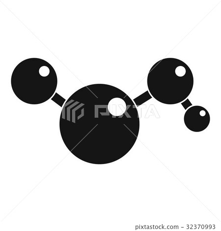 Chemical and physical molecules icon simple 32370993