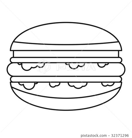 Burger icon outline Burger icon outline 32371296