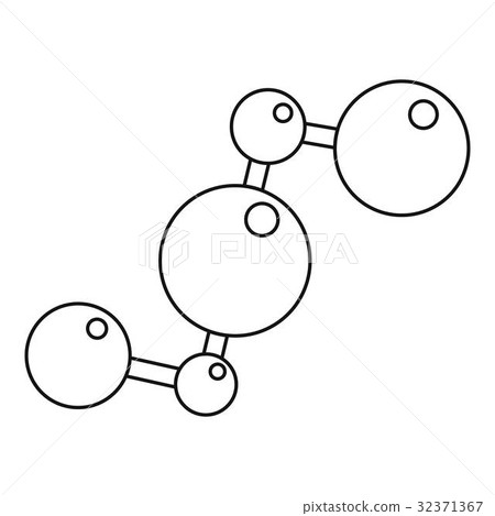 Chemical and physical molecules icon outline Chemical and physical molecules icon outline 32371367