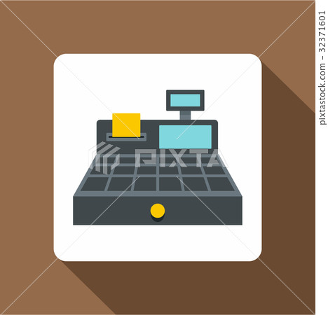 Sale cash register icon, flat style Sale cash register icon, flat style 32371601