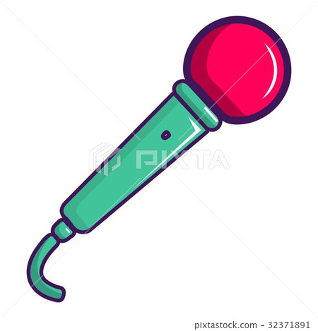 Colorful microphone icon, cartoon style Colorful microphone icon, cartoon style 32371891
