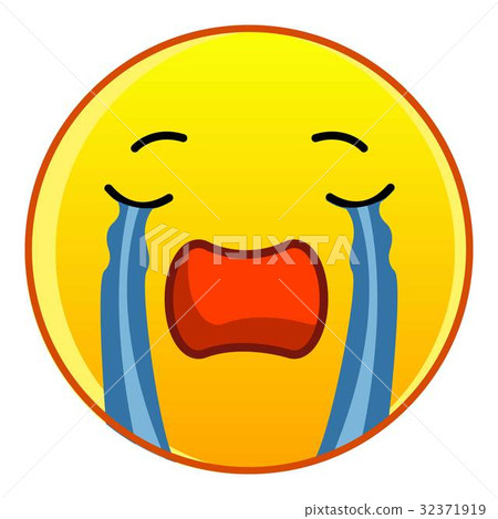 Weeping icon, cartoon style 32371919