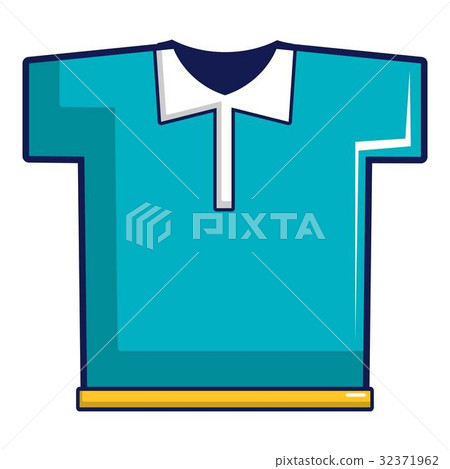 Blue polo shirt icon, cartoon style Blue polo shirt icon, cartoon style 32371962
