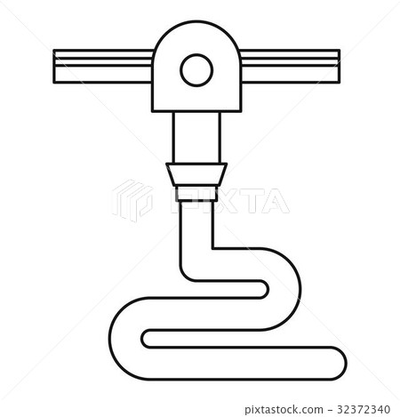 3d printer printing icon outline 32372340