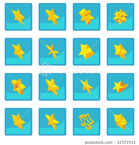 Star icon blue app 32372532