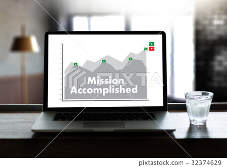 Mission accomplished Business to Goal Success  32374629