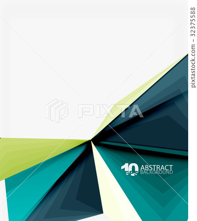 3d triangle polygonal abstract vector 32375588