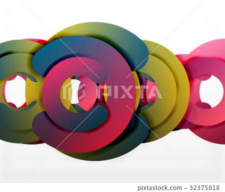 Circle geometric abstract background, colorful Circle geometric abstract background, colorful 32375818