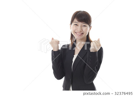 Guts pose business woman Guts pose business woman 32376495
