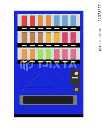 Blue vending machine 32378235