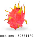 Dragon fruit isolated on white background. 32381179