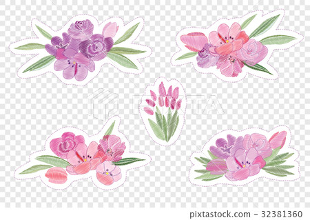 Vintage romantic vector of fashionable bouquets Vintage romantic vector of fashionable bouquets 32381360