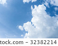 blue sky background with tiny clouds 32382214