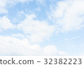 blue sky background with tiny clouds 32382223