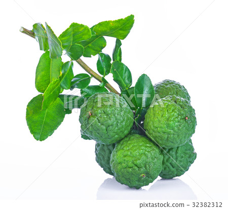 Bergamot fruit on a white background 32382312