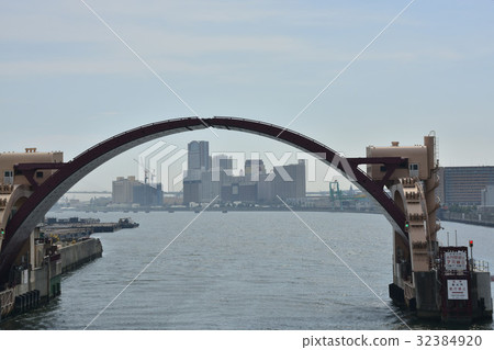 沿大阪市區，安吉河的風景 32384920