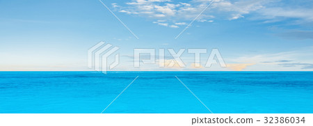 Sea morning panorama 32386034