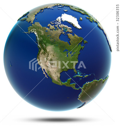 America global map - North America 32386355