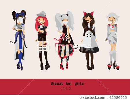 Lovely visual kei girls.  32386923