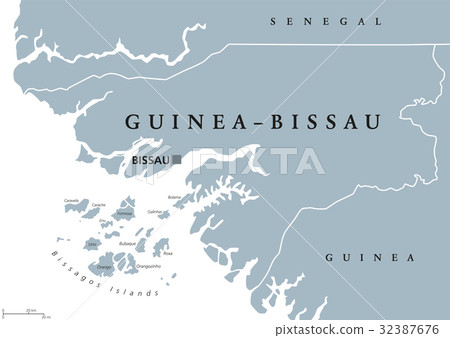 Guinea-Bissau political map Guinea-Bissau political map 32387676