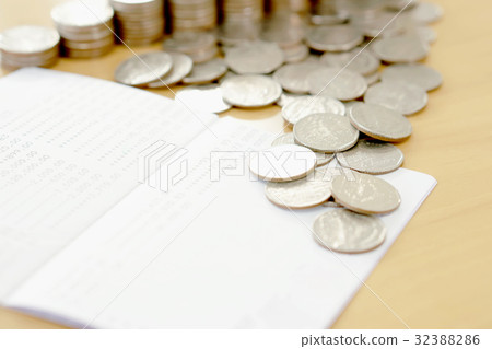 Blur -The passbook and coins 32388286