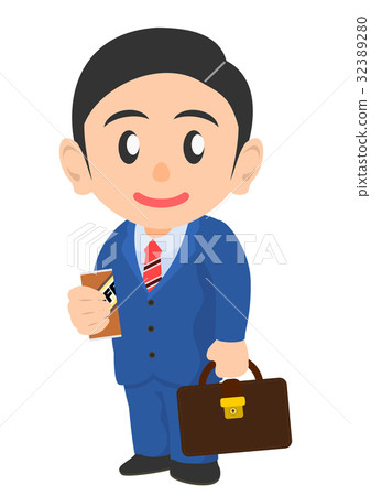 Salaryman coffee break 32389280