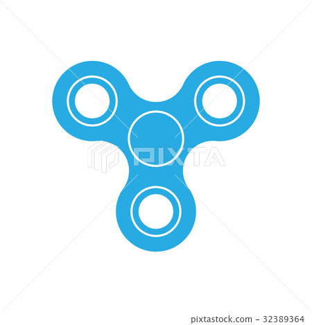 Three-bladed fidget spinner - popular toy and anti Three-bladed fidget spinner - popular toy and anti 32389364
