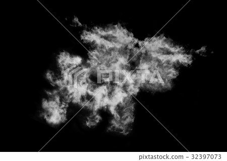 Textured cloud,isolated on black background Textured cloud,isolated on black background 32397073