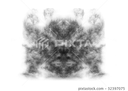 Textured Smoke,isolated on white background Textured Smoke,isolated on white background 32397075