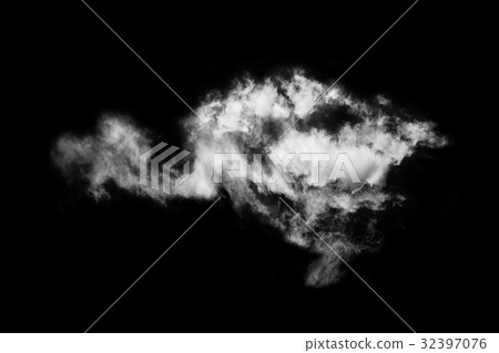 Textured cloud,isolated on black background Textured cloud,isolated on black background 32397076