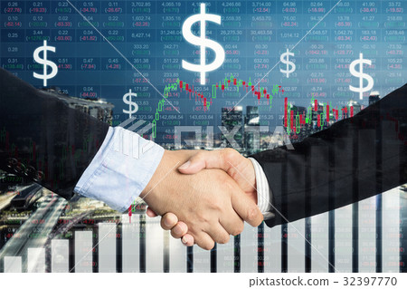 Deal or agreement business concept, handshake 32397770