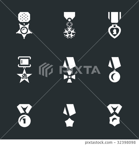 Vector Set of Military Award Icons. 32398098