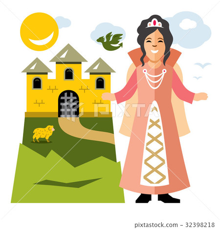 Vector Princess. Flat style colorful Cartoon Vector Princess. Flat style colorful Cartoon 32398218