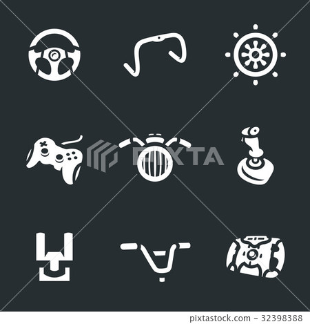 Vector Set of Steering Gear Icons. 32398388