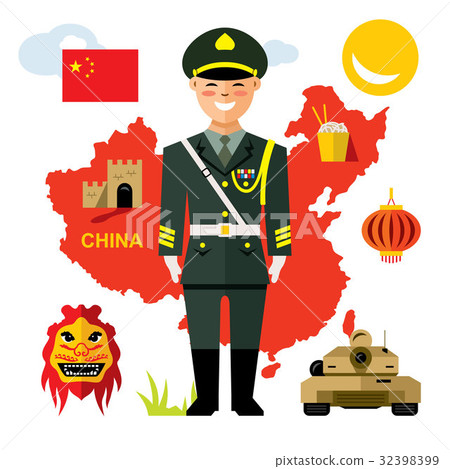 Vector Army of China. Vector Army of China. 32398399
