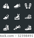 Vector Set of Footwear Icons. 32398491
