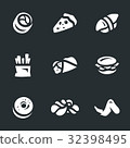 Vector Set of Fast Food Icons. 32398495
