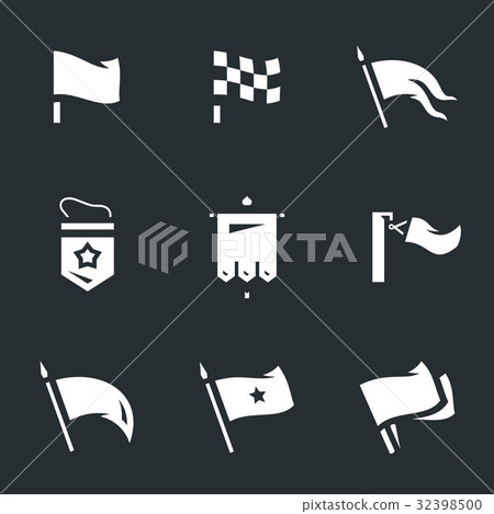 Vector Set of Various Flags Icons. Vector Set of Various Flags Icons. 32398500