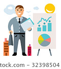 Vector Business man. Cartoon illustration. 32398504
