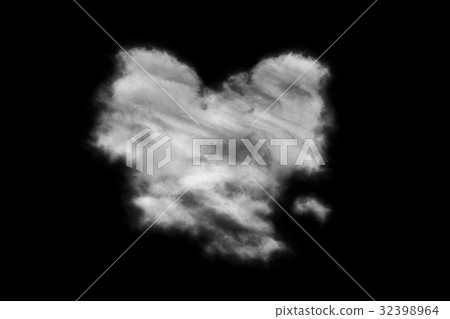 Textured cloud,isolated on black background Textured cloud,isolated on black background 32398964