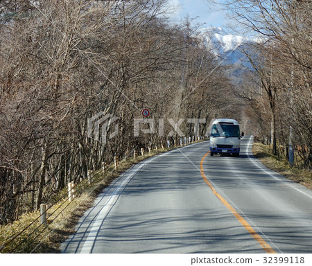 Mountain road in Nikko, Japan Mountain road in Nikko, Japan 32399118