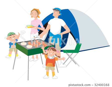 營。有燒烤的家庭 營。有燒烤的家庭 32400168