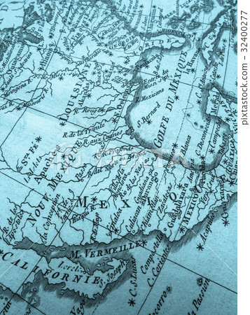 舊地圖墨西哥和美國南部 32400277
