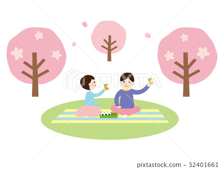 People Material - Ohanami 1 (couple) People Material - Ohanami 1 (couple) 32401661