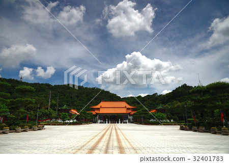 風景 台灣 台北忠烈祠 衛兵 休閒娛樂 儀隊表演 旅遊勝地 儀隊禮兵交接 雲彩 觀光景點 建築 大直 32401783