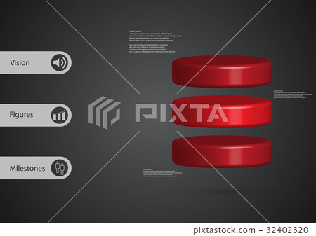 3D illustration infographic template with cylinder 3D illustration infographic template with cylinder 32402320