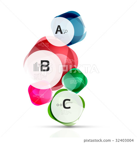 Isolated glossy shiny squares template 32403004