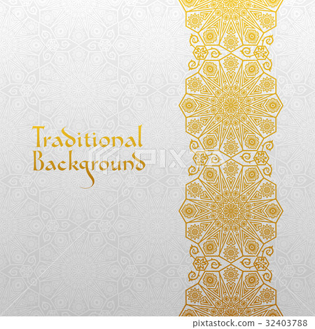 Abstract background with traditional ornament 32403788
